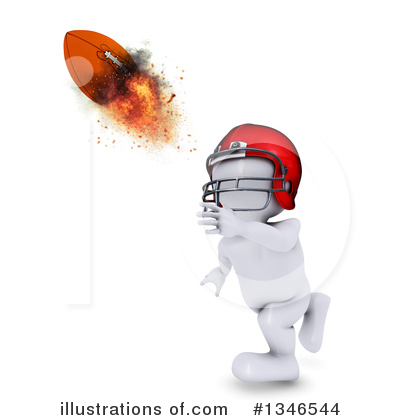 Football Player Clipart #1346544 by KJ Pargeter