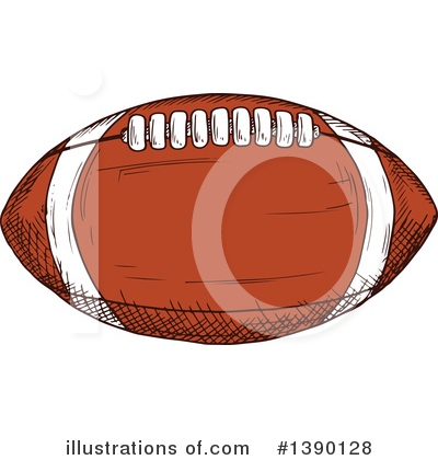 Royalty-Free (RF) Football Clipart Illustration by Vector Tradition SM - Stock Sample #1390128