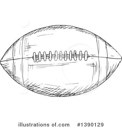 Royalty-Free (RF) Football Clipart Illustration by Vector Tradition SM - Stock Sample #1390129