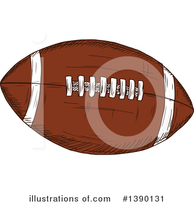 Royalty-Free (RF) Football Clipart Illustration by Vector Tradition SM - Stock Sample #1390131