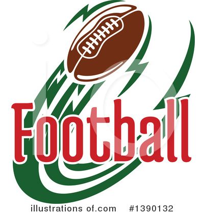 Royalty-Free (RF) Football Clipart Illustration by Vector Tradition SM - Stock Sample #1390132