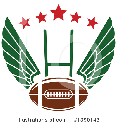 American Football Clipart #1390143 by Vector Tradition SM