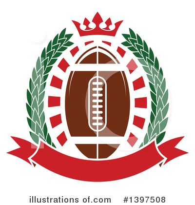Football Clipart #1397508 by Vector Tradition SM