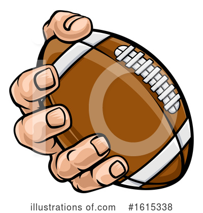 Royalty-Free (RF) Football Clipart Illustration by AtStockIllustration - Stock Sample #1615338