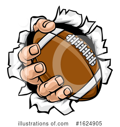Royalty-Free (RF) Football Clipart Illustration by AtStockIllustration - Stock Sample #1624905