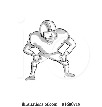 Royalty-Free (RF) Football Clipart Illustration by patrimonio - Stock Sample #1680719
