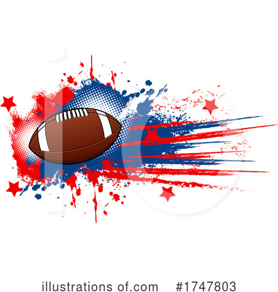 American Footballs Clipart #1747803 by Vector Tradition SM