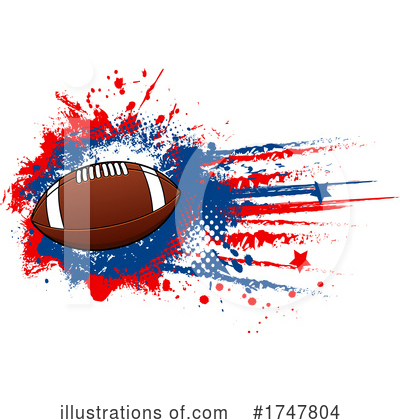 American Football Clipart #1747804 by Vector Tradition SM