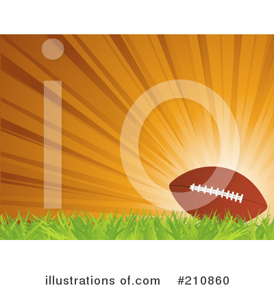 Royalty-Free (RF) Football Clipart Illustration by elaineitalia - Stock Sample #210860