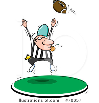 Royalty-Free (RF) Football Clipart Illustration by jtoons - Stock Sample #70657