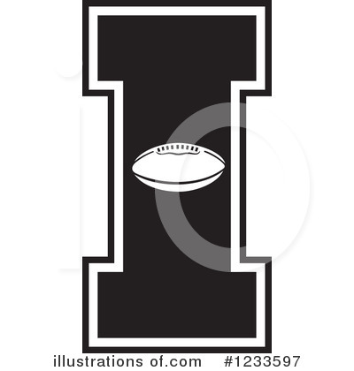 Football Letter Clipart #1233597 by Johnny Sajem