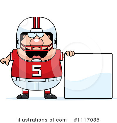 Royalty-Free (RF) Football Player Clipart Illustration by Cory Thoman - Stock Sample #1117035