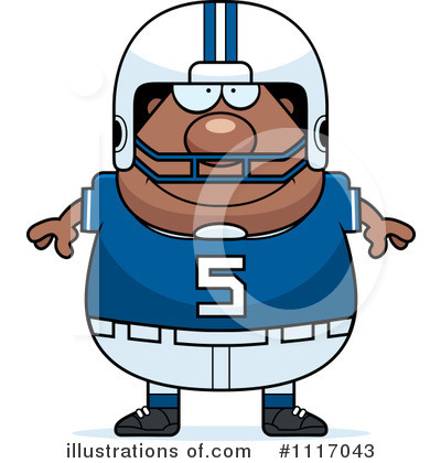 Royalty-Free (RF) Football Player Clipart Illustration by Cory Thoman - Stock Sample #1117043