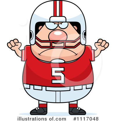 Royalty-Free (RF) Football Player Clipart Illustration by Cory Thoman - Stock Sample #1117048