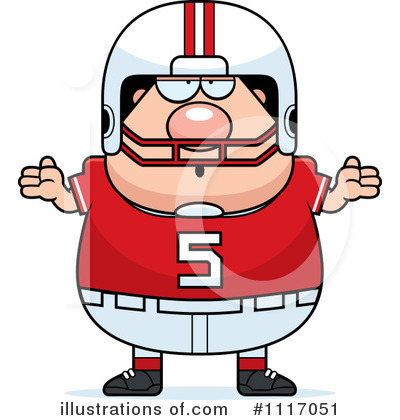 Royalty-Free (RF) Football Player Clipart Illustration by Cory Thoman - Stock Sample #1117051