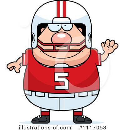 Royalty-Free (RF) Football Player Clipart Illustration by Cory Thoman - Stock Sample #1117053