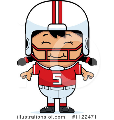 Royalty-Free (RF) Football Player Clipart Illustration by Cory Thoman - Stock Sample #1122471