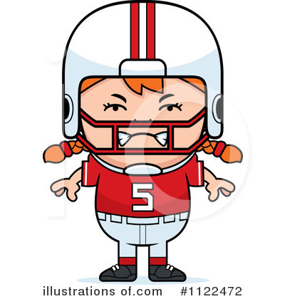 Royalty-Free (RF) Football Player Clipart Illustration by Cory Thoman - Stock Sample #1122472