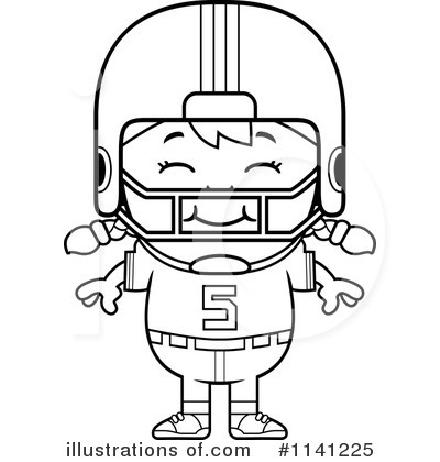 Royalty-Free (RF) Football Player Clipart Illustration by Cory Thoman - Stock Sample #1141225
