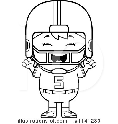 Royalty-Free (RF) Football Player Clipart Illustration by Cory Thoman - Stock Sample #1141230