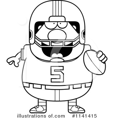 Royalty-Free (RF) Football Player Clipart Illustration by Cory Thoman - Stock Sample #1141415