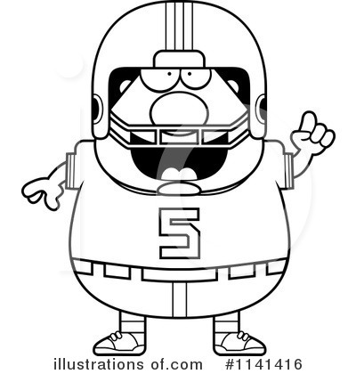 Royalty-Free (RF) Football Player Clipart Illustration by Cory Thoman - Stock Sample #1141416