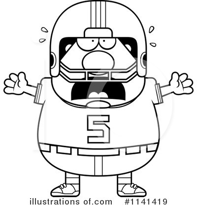 Royalty-Free (RF) Football Player Clipart Illustration by Cory Thoman - Stock Sample #1141419