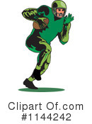 Football Player Clipart #1144242 by patrimonio