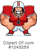 Football Player Clipart #1243259 by Cory Thoman
