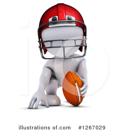 Royalty-Free (RF) Football Player Clipart Illustration by KJ Pargeter - Stock Sample #1267029