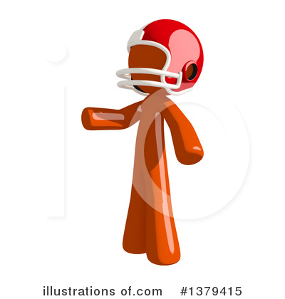 Royalty-Free (RF) Football Player Clipart Illustration by Leo Blanchette - Stock Sample #1379415