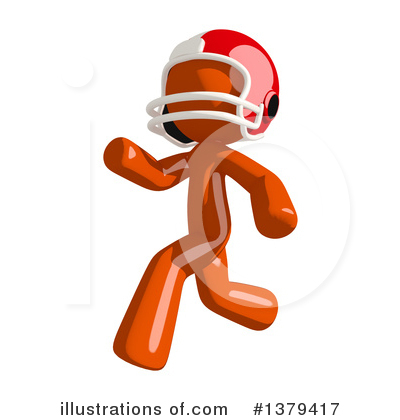 Royalty-Free (RF) Football Player Clipart Illustration by Leo Blanchette - Stock Sample #1379417