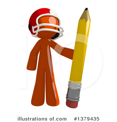 Royalty-Free (RF) Football Player Clipart Illustration by Leo Blanchette - Stock Sample #1379435