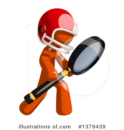 Royalty-Free (RF) Football Player Clipart Illustration by Leo Blanchette - Stock Sample #1379439