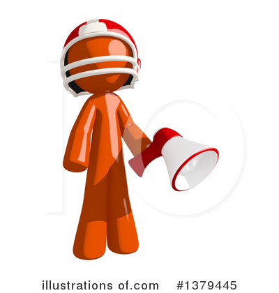 Royalty-Free (RF) Football Player Clipart Illustration by Leo Blanchette - Stock Sample #1379445