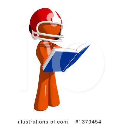 Royalty-Free (RF) Football Player Clipart Illustration by Leo Blanchette - Stock Sample #1379454
