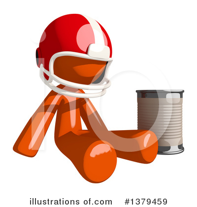 Royalty-Free (RF) Football Player Clipart Illustration by Leo Blanchette - Stock Sample #1379459