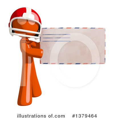 Royalty-Free (RF) Football Player Clipart Illustration by Leo Blanchette - Stock Sample #1379464