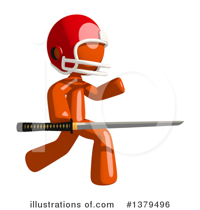 Football Player Clipart #1379496 by Leo Blanchette