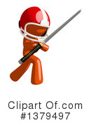 Football Player Clipart #1379497 by Leo Blanchette