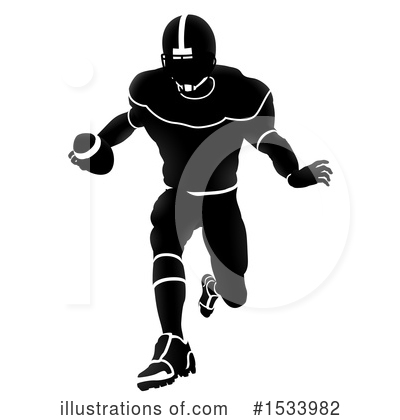 Royalty-Free (RF) Football Player Clipart Illustration by AtStockIllustration - Stock Sample #1533982