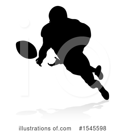Royalty-Free (RF) Football Player Clipart Illustration by AtStockIllustration - Stock Sample #1545598