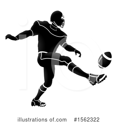 Royalty-Free (RF) Football Player Clipart Illustration by AtStockIllustration - Stock Sample #1562322