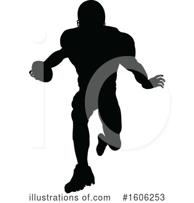 Royalty-Free (RF) Football Player Clipart Illustration by AtStockIllustration - Stock Sample #1606253
