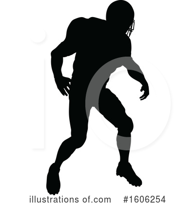 Royalty-Free (RF) Football Player Clipart Illustration by AtStockIllustration - Stock Sample #1606254