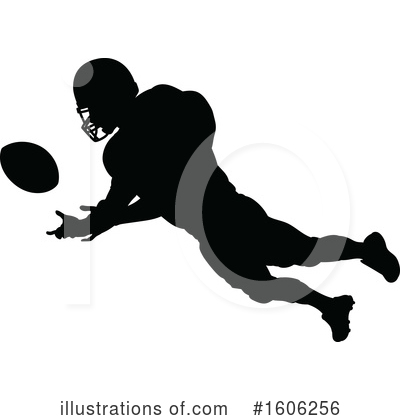 Royalty-Free (RF) Football Player Clipart Illustration by AtStockIllustration - Stock Sample #1606256