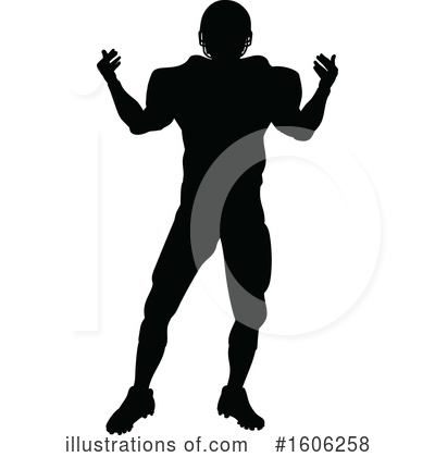 Royalty-Free (RF) Football Player Clipart Illustration by AtStockIllustration - Stock Sample #1606258