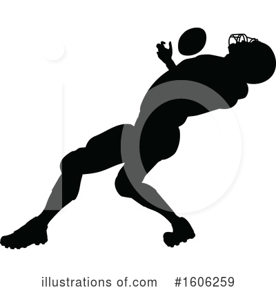 Royalty-Free (RF) Football Player Clipart Illustration by AtStockIllustration - Stock Sample #1606259