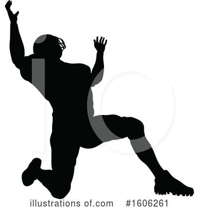 Royalty-Free (RF) Football Player Clipart Illustration by AtStockIllustration - Stock Sample #1606261