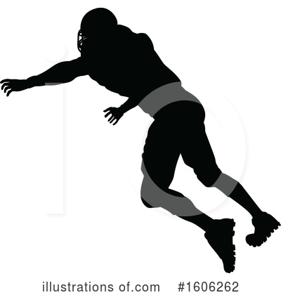Royalty-Free (RF) Football Player Clipart Illustration by AtStockIllustration - Stock Sample #1606262